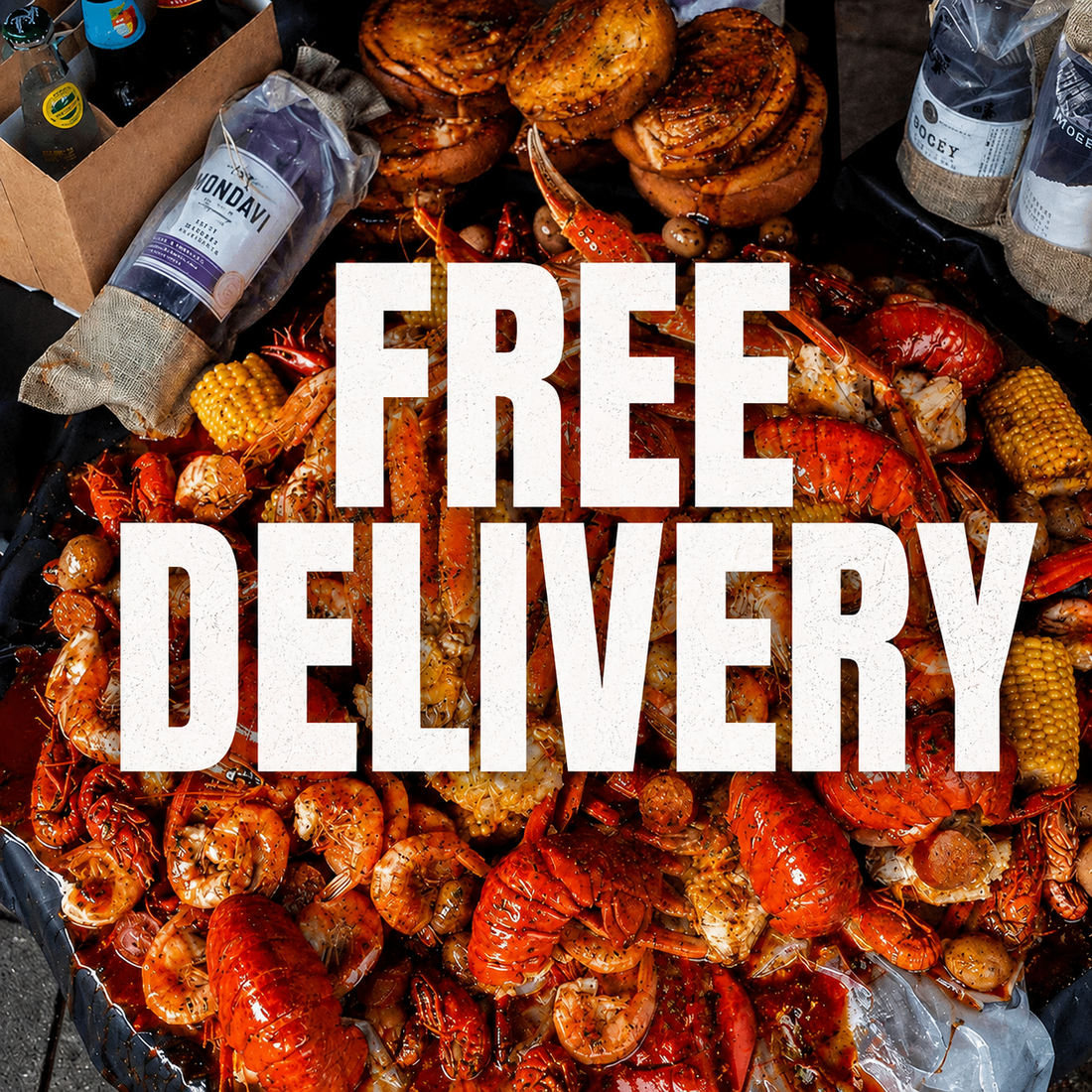 Free Seafood Boil Delivery in Los Angeles: Late-Night Cajun Seafood in West Hollywood