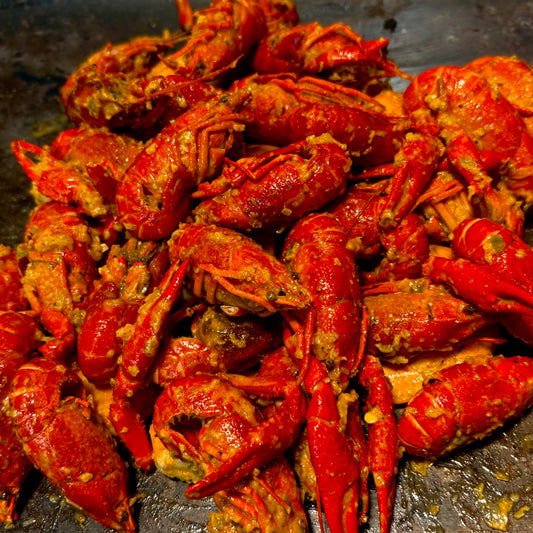 Fresh Cajun crawfish boil from Boil Baby Boil in West Hollywood – buttery, spicy, and packed with flavor.
